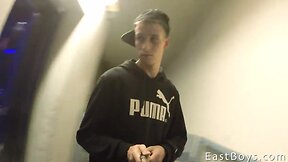 In the subway and masturbation