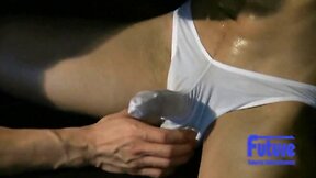 Lean Japanese Muscular Guy Blindfold & Edged
